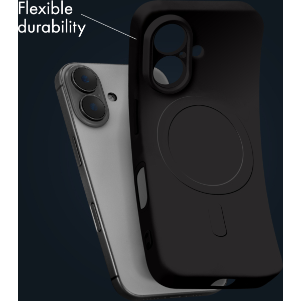 My Style Protective Flex Magsafe Compatible Case For Samsung Galaxy S25 Fe 5G Black - Afbeelding 2