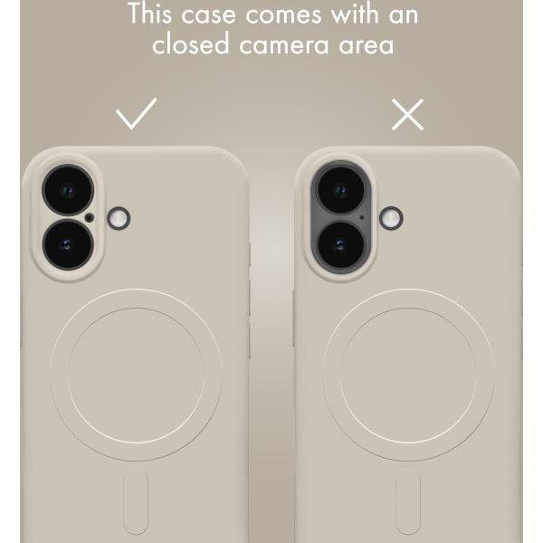 My Style Protective Flex Magsafe Compatible Case For Samsung Galaxy S25 Fe 5G Antique White - Afbeelding 3