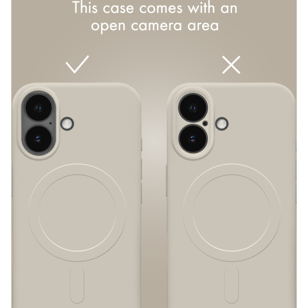 My Style Protective Flex Magsafe Compatible Case For Samsung Galaxy S25 Fe 5G Antique White - Afbeelding 4