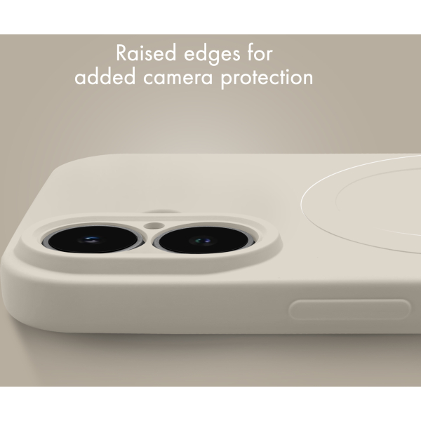 My Style Protective Flex Magsafe Compatible Case For Samsung Galaxy S25 Fe 5G Antique White - Afbeelding 5