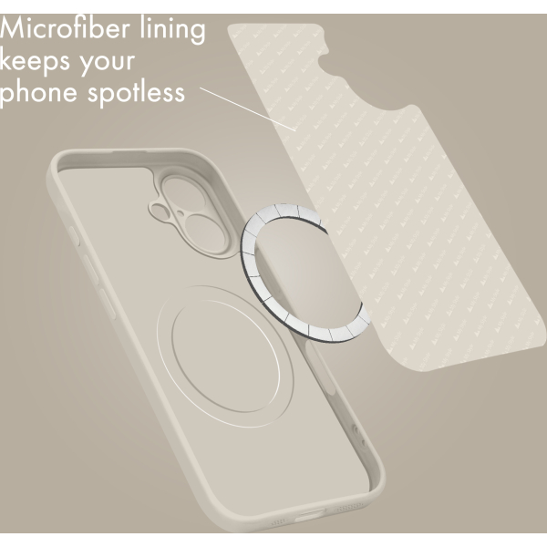 My Style Protective Flex Magsafe Compatible Case For Samsung Galaxy S25 Fe 5G Antique White - Afbeelding 7