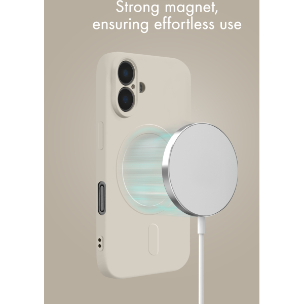 My Style Protective Flex Magsafe Compatible Case For Samsung Galaxy S25 Fe 5G Antique White - Afbeelding 9