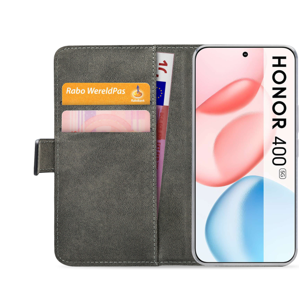 Mobilize Classic Gelly Wallet Book Case Honor 400 Black - Afbeelding 3