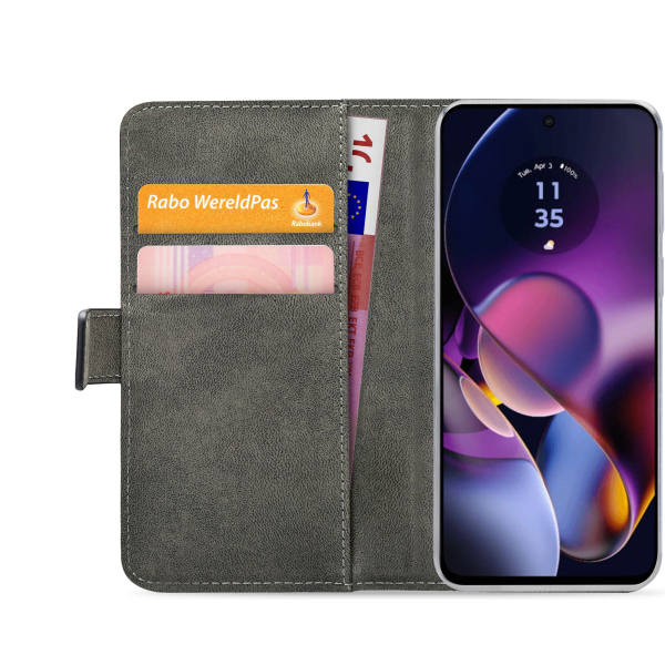 Mobilize Classic Gelly Wallet Book Case Motorola Moto G54 Power Black - Afbeelding 3