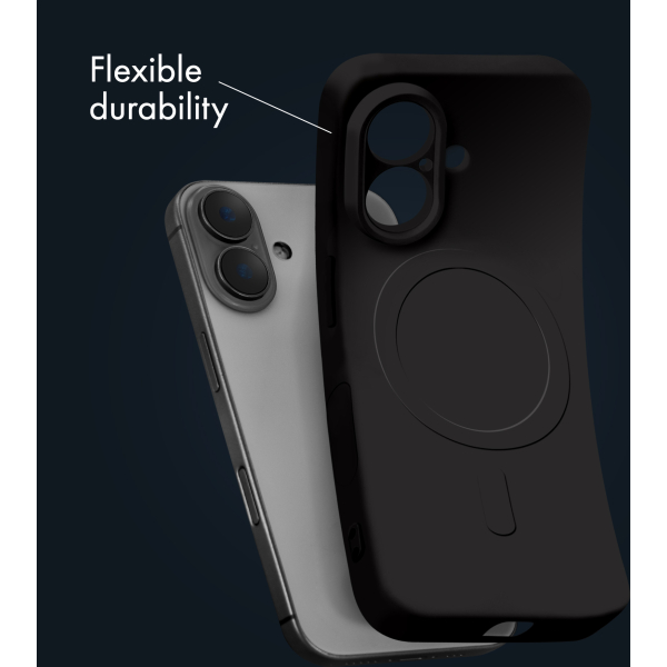 My Style Protective Flex Magsafe Compatible Case For Iphone 17 Black - Afbeelding 3