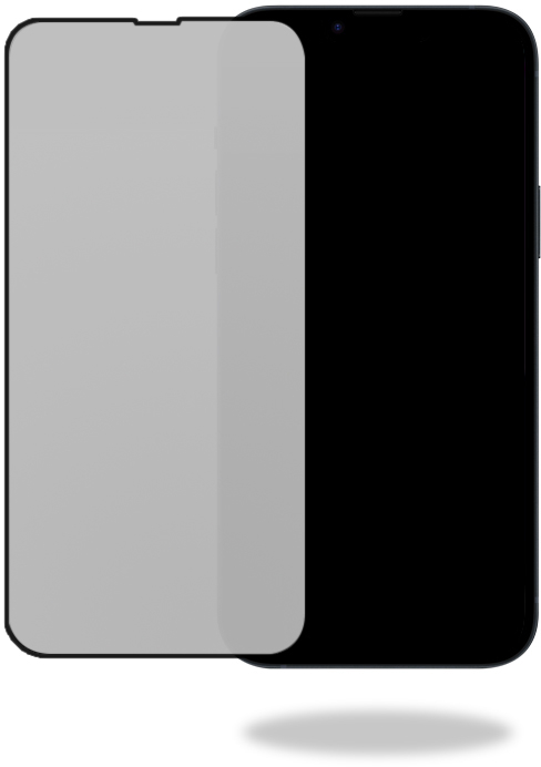 Mobilize Privacy Glass Screen Protector - Black Frame - For Apple Iphone 15 Plus