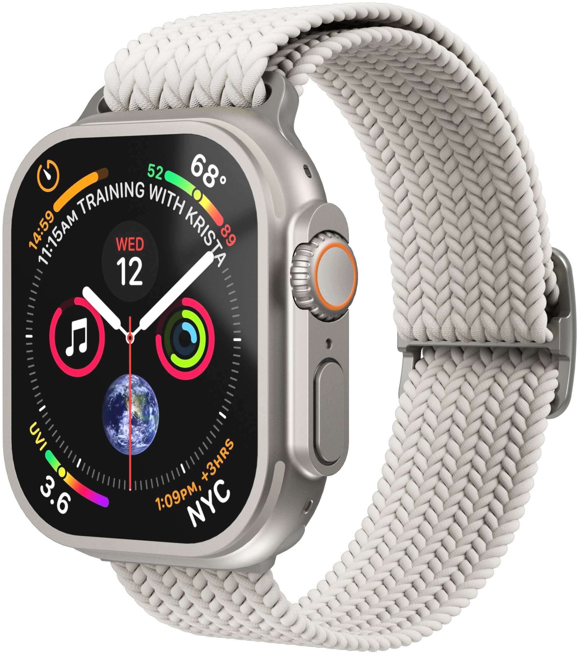 Vonmählen Woven Loop For Apple Watch 44 - 45 - 46 - 49Mm One Size Cream