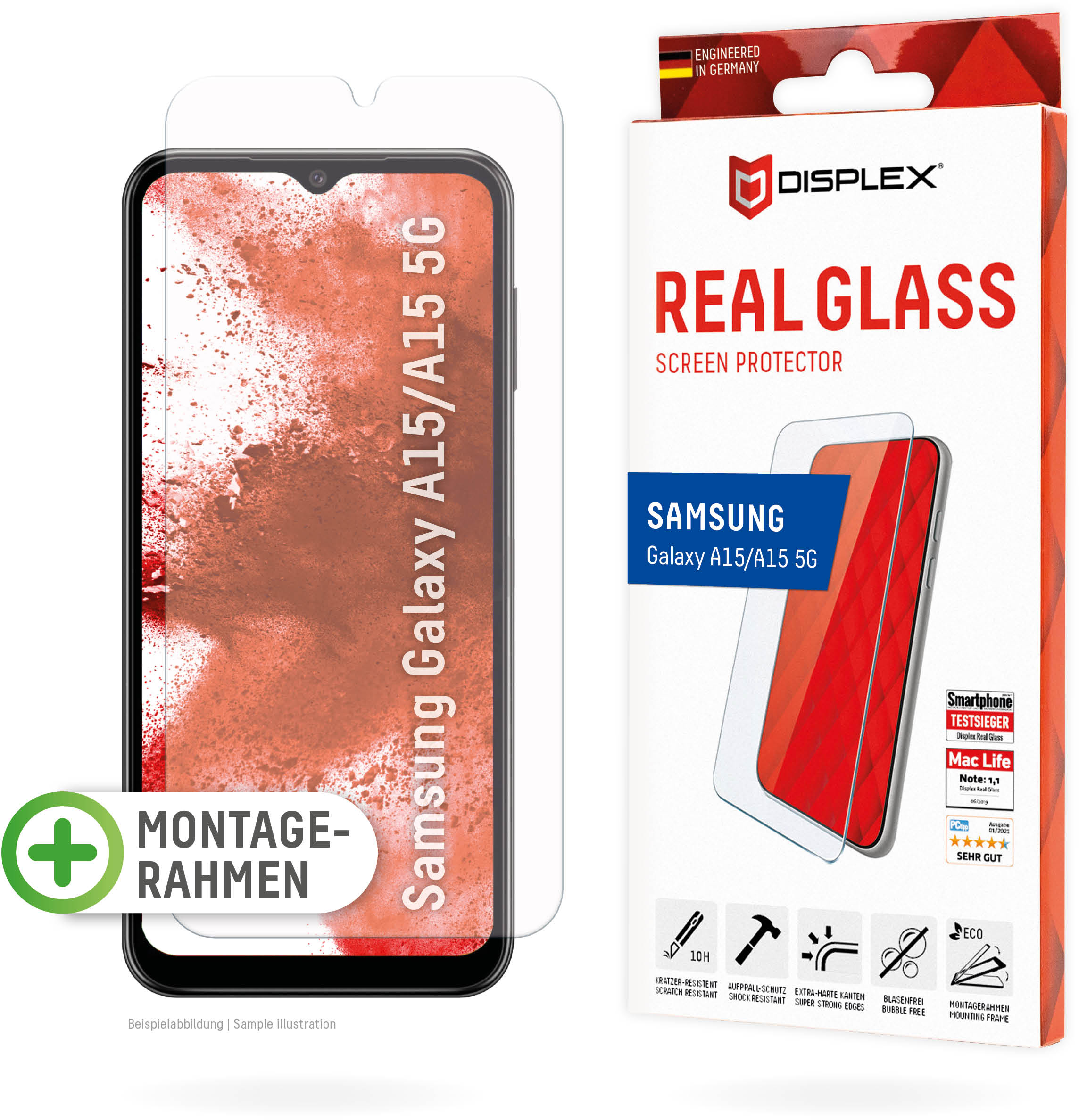 Displex Real Glass Apple Iphone Samsung Galaxy A15 4G/5G