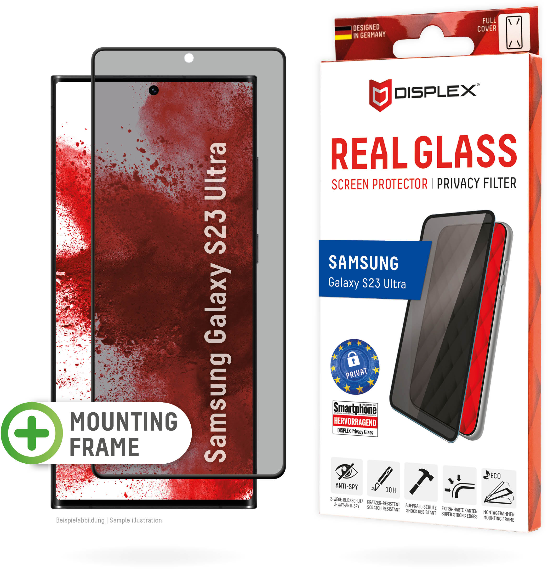 Displex Privacy Glass 3D Samsung Galaxy S23 Ultra 5G