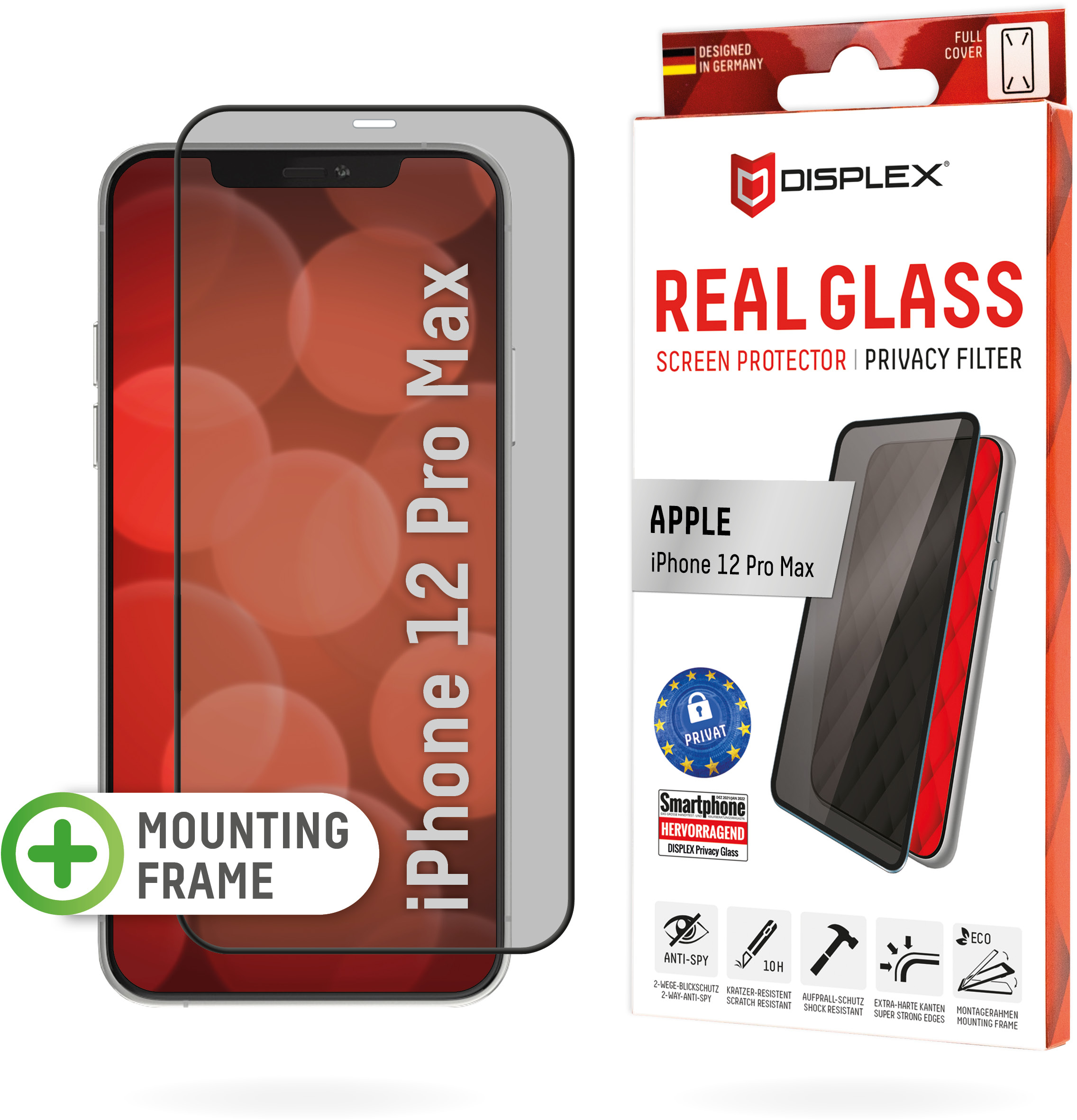 Displex Privacy Glass Fc Apple Iphone 12 Pro Max