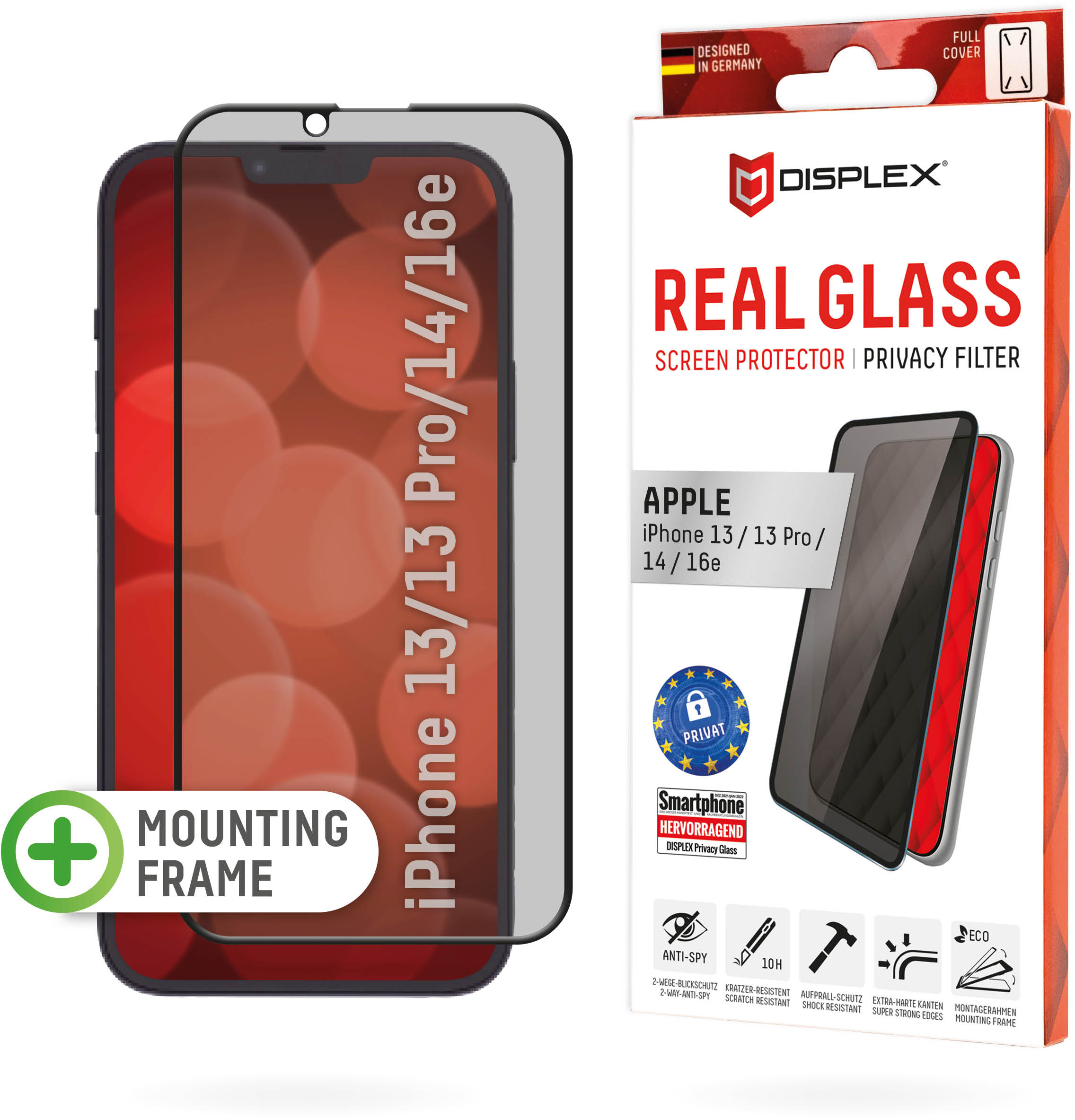 Displex Privacy Glass Fc Apple Iphone 13/13 Pro/14