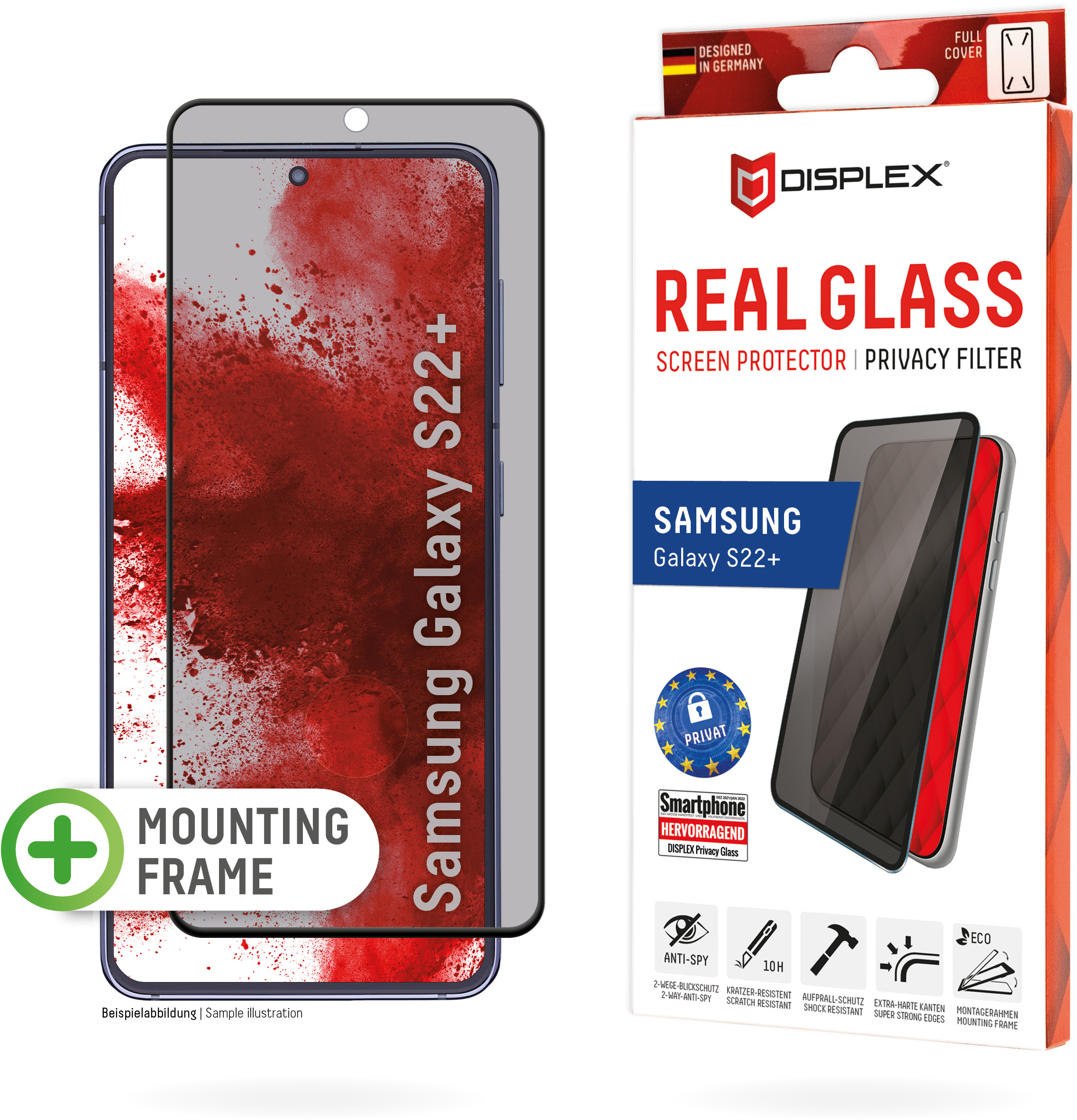 Displex Privacy Glass Fc Samsung Galaxy S22+ 5G