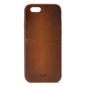 Senza Desire Leather Cover With Card Slot Apple Iphone 6/6S Burned Cognac