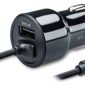 Mobilize Car Charger Usb + Micro Usb 24W 1M. Black