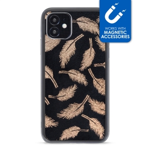 My Style Magneta Case For Apple Iphone 12 Mini Golden Feathers