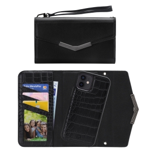 Mobilize 2In1 Elegant Magnet Clutch Apple Iphone 12/12 Pro Black Croco