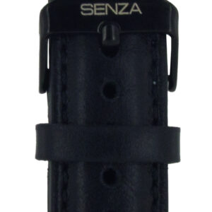 Senza Pure Leather Strap Apple Watch 42Mm Deep Black