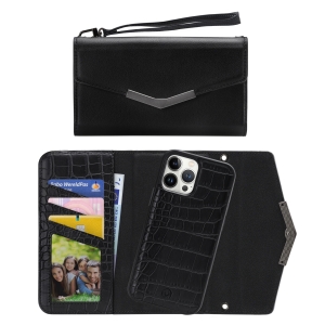 Mobilize 2In1 Elegant Magnet Clutch Apple Iphone 13 Pro Max Black Croco