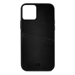 Senza Pure Leather Cover With Card Slot Apple Iphone 13 Mini Deep Black