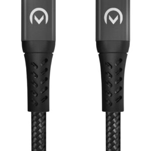 Mobilize Strong Nylon Cable Usb-C To Usb-C 1M. 100W Black