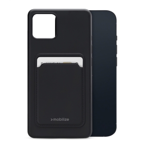 Mobilize Rubber Gelly Card Case Apple Iphone 13 Mini Matt Black