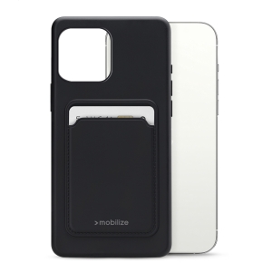 Mobilize Rubber Gelly Card Case Apple Iphone 13 Pro Max Matt Black