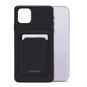 Mobilize Rubber Gelly Card Case Apple Iphone 11 Matt Black