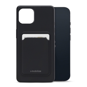 Mobilize Rubber Gelly Card Case Apple Iphone 13 Matt Black