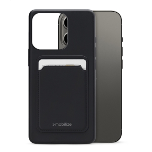 Mobilize Rubber Gelly Card Case Apple Iphone 13 Pro Matt Black