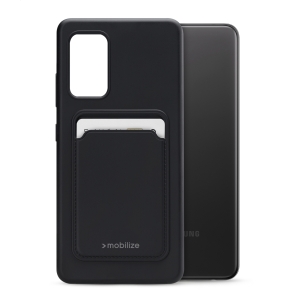 Mobilize Rubber Gelly Card Case Samsung Galaxy A32 4G Matt Black