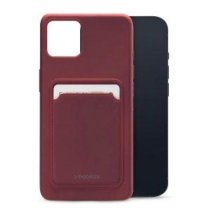 Mobilize Rubber Gelly Card Case Apple Iphone 13 Matt Bordeaux