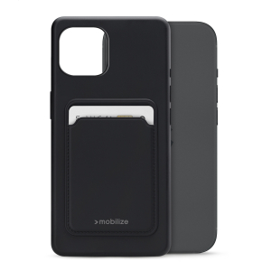 Mobilize Rubber Gelly Card Case Apple Iphone 15 Matt Black