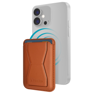 Mobilize Magsafe Compatible Magnet Card Holder Brown