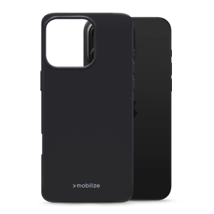 Mobilize Rubber Gelly Case Apple Iphone 16 Pro Matt Black