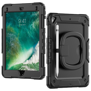Mobilize Rotating Defender Case Stand Function For Apple Ipad 9.7 (17/18)/Air/Air 2/Pro 9.7 Black
