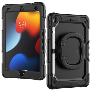Mobilize Rotating Defender Case Stand Function For Apple Ipad 10.2 (2019/2020/2021) Black