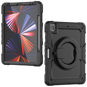 Mobilize Rotating Defender Case Stand Function For Apple Ipad Pro 12.9 (2018/2020/2021/2022) Black