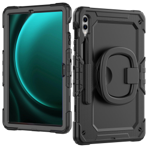 Mobilize Rotating Defender Case Stand Function For Samsung Galaxy Tab S9+/S9 Fe+/S10+ 12.4 Black