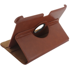 Xccess Deluxe Rotating Case Samsung Galaxy Note 10.1 N8000 Cognac