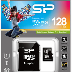 Silicon Power Micro Sdhc Incl. Sd Adapter 128Gb Uhs-1 Class 10
