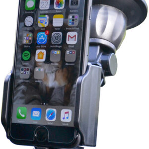 Kram 64405 Kram Fix2Car Adjustable Active Holder Window Incl. 2.1A Apple Lightning Car Charger 58-95Mm