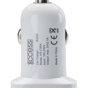 Xccess Car Charger Dual Usb 2.1A White