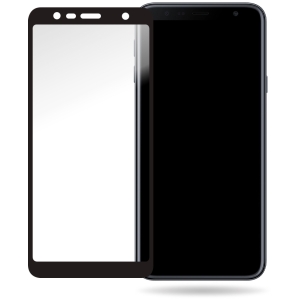 Mobilize Glass Screen Protector - Black Frame - Samsung Galaxy J4+