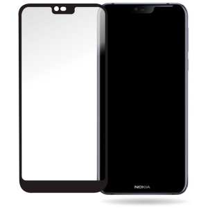 Mobilize Glass Screen Protector - Black Frame - Nokia 7.1