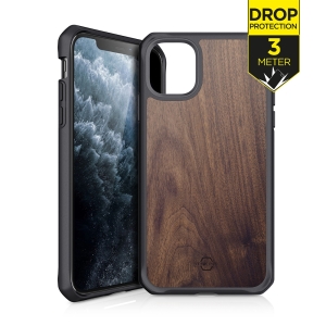 Itskins Level 2 Hybridfusion For Apple Iphone 11 Pro Max Dark Wood