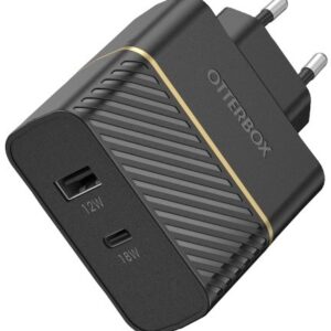 Otterbox Fast Charge Dual Port Premium Wall Charger 30W Black Shimmer