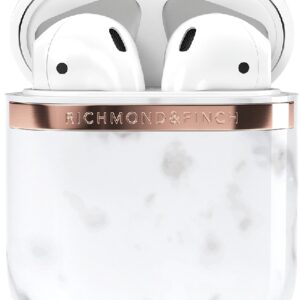 Richmond & Finch Freedom Series Apple Airpod White Marble/Gold