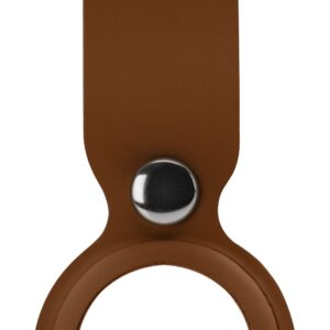 Xccess Pu Leather Airtag Loop Brown
