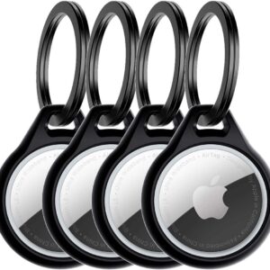 Itskins Level 2 Aircover Solid For Apple Airtag Black (4-Pack)