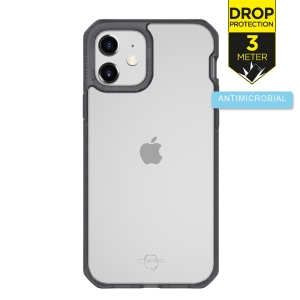 Itskins Level 2 Hybridfrost For Apple Iphone 12 Mini Transparent Black